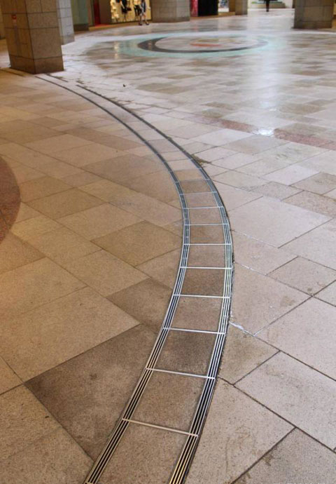 园林景观线性成品排水沟效果图