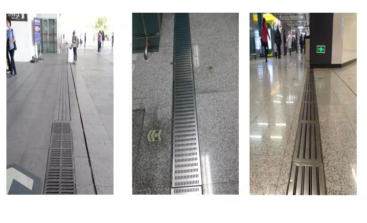 车站线性排水沟效果图