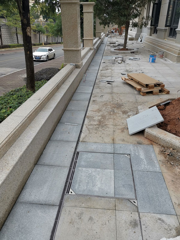 缝隙式排水沟安装