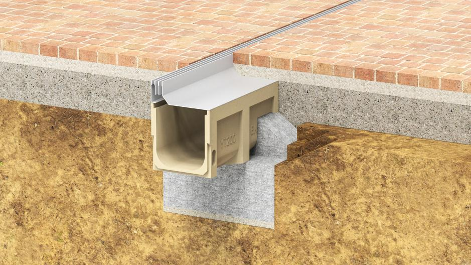 树脂混凝土排水沟示意图