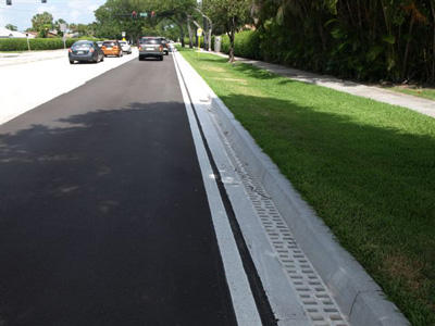 成品U型树脂排水沟实例