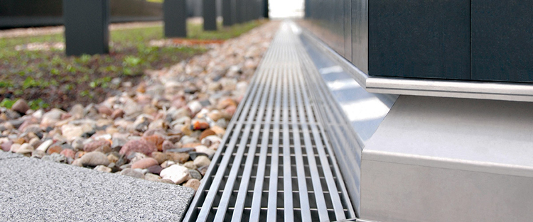 不锈钢格栅排水沟示意图